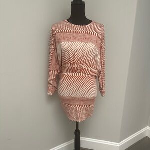 Rachel Pally Red and Cream Striped Dress